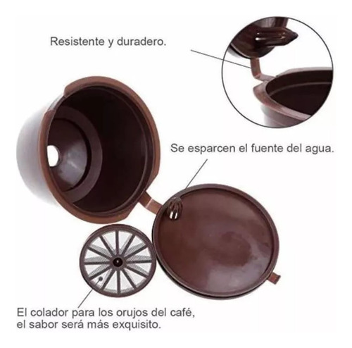 Capulas Filtros De Cafe Recargable Cafetera Dulce Gosto3pack