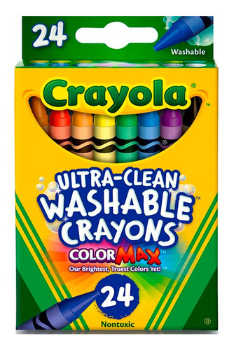 Crayola Crayones Lavables Color Max X 24 Unidades Wabro