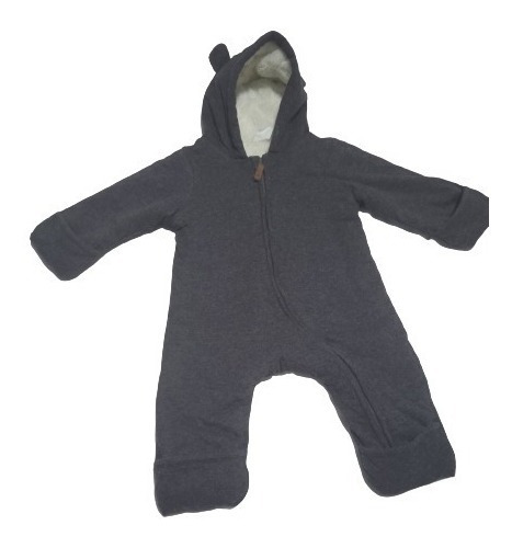 Enterito Pijama Polar Con Chiporro Bebe 2-4 Meses Hym