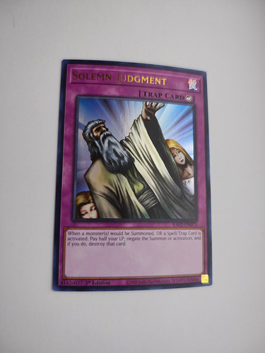 Yu-gi-oh! Solemn Judgment Ra02-en075 Ultra Rara Meta Solemn Judgment Inglés (Usado)