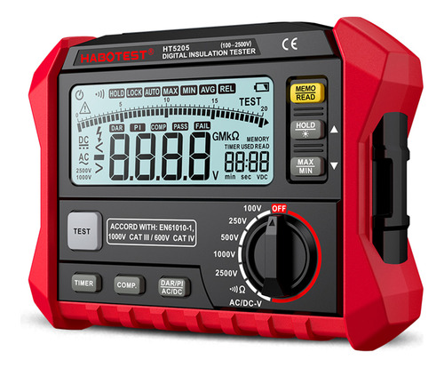 Medidor De Resistencia Y Aislamiento Habotest Digital Tester