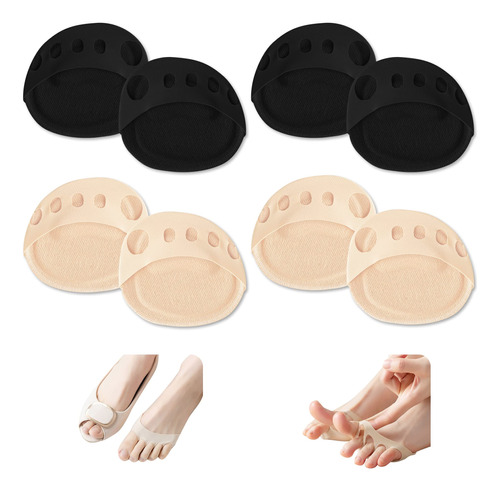 4 Pares De Cojines De Bola De Pie Para Mujer, Almohadillas M