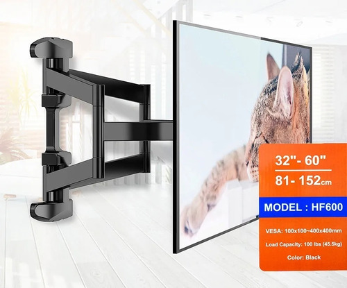 Soporte Calidad Tv Lcd Led Doble Brazo 32'' A 60'' 45.5kg