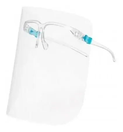 100 Caretas Tipo Lentes Unitalla Proteccion Ojos Boca Nariz