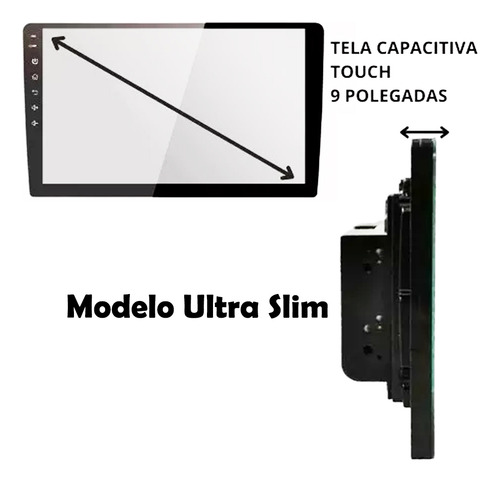 Pantalla multimedia Mp8 Plus de 9 pulgadas con comando de voz