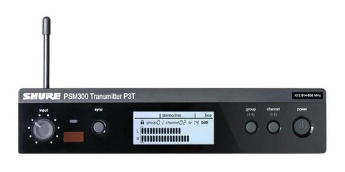 Transmissor Psm300 Monitor Sem Fio Shure P3tbr-k12