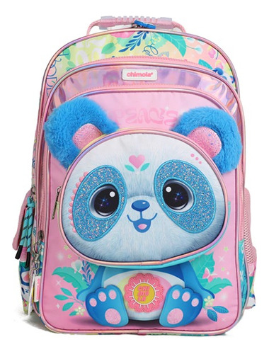 Chimola Mochila Espalda 18 Pulgadas Orejitas Peluche Panda 