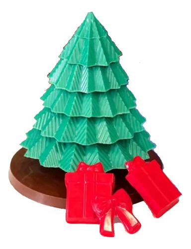 Forma De Acetato Árvore Natal 3d - Porto Formas - 859