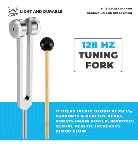 Diapasón Bioacústico Ponderado De 128 Hz Para