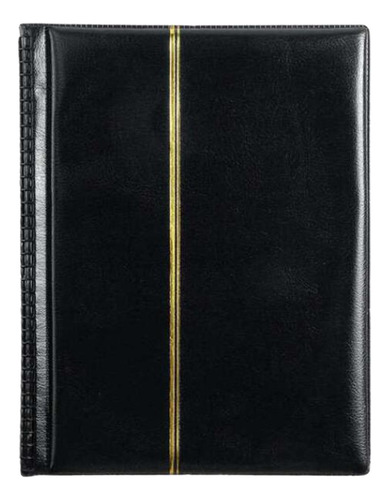 Lbum De Sellos De Doble Cara 10 Hojas (20 Páginas) Negro