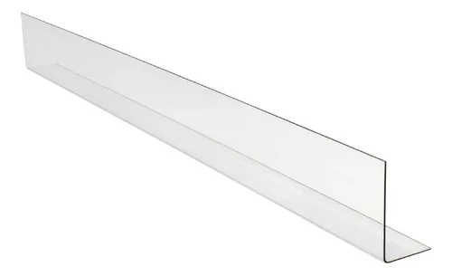 Kit de recortadora de góndola de cristal de alta resistencia de 1 metro, 10 esquinas