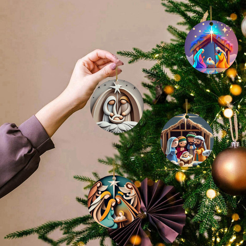 Árbol De Navidad Plano De Alta Calidad, Diseño Retro, De Dec