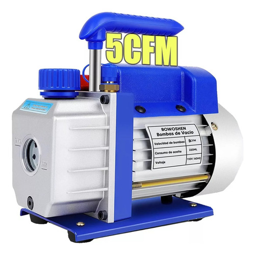 Bomba De Vacío De Paletas Rotativas 5cfm 1/3 Hp 110v 2l