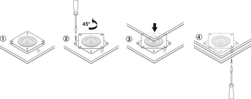 Base Giratória 360° C/ Capacidade 50kg + 4 Rodízios - Häfele