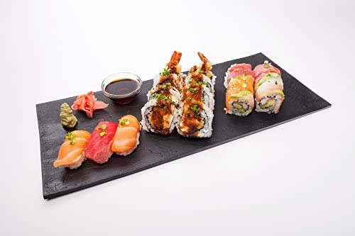 Tabla De Sushi Restaurantware, Rectangular 16, Negra, X25