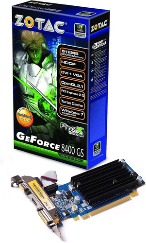 Imagen 4 de 4 de Tarjeta De Video Zotac Geforce 8400gs 1gb Gen2 Pcie Hdmi 2k