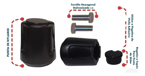 Slider Calibre 18 Para Motocicleta Vento Lithium 150 4.0