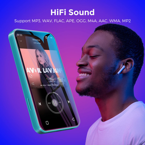 Reproductor Mp3 Timmkoo Q5 72gb Wifi Con Bluetooth 4.0 Azul