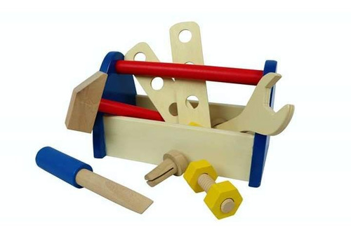 Maletín Caja De Herramientas Madera Juguete
