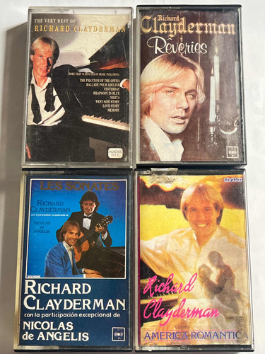 Set 4 Cassette Originales Richard Clayderman ( Pianista)