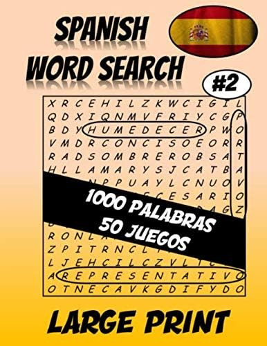 Libro: Spanish Word Search #palabras 50 Juegos Large Print: 