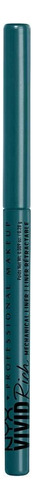 Delineador De Ojos Nyx Vivid Rich Mechanical Liner Color Aquamarine Dream Efecto Mate