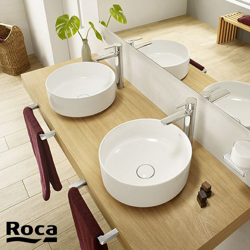 Roca Lavamanos Inspira Round Blanco Brillante 37 Rolav0042