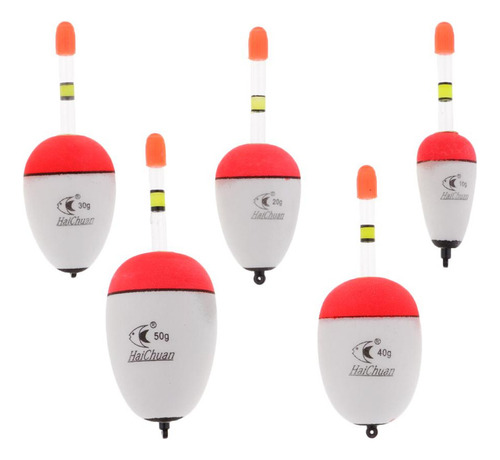 D1y: 2x 5pcs Flotadores De Pesca Con Barra Flotadores De