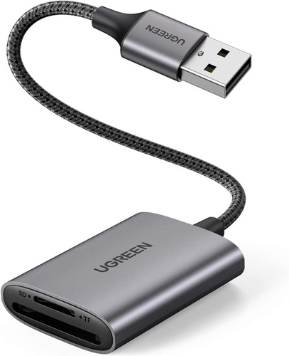 Ugreen Usb 3.0 Lector De Tarjeta Memoria, 2 En 1