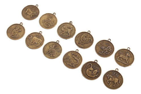 .. 3x12 Unids / Set Signos Del Zodiaco Chino Animales Moneda