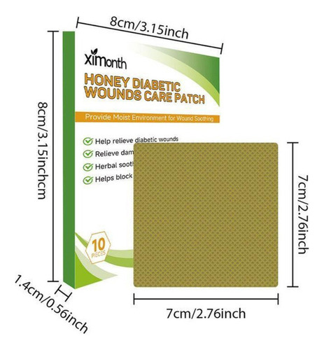A 3box * Parches Para El Cuidado De Heridas Diabéticas Con