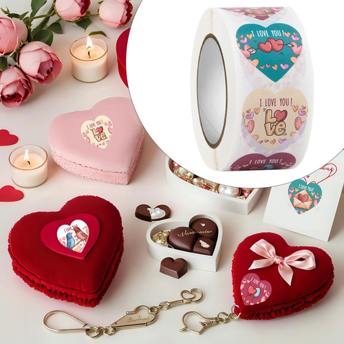 J Etiquetas Adhesivas De San Valentín, Pegatinas De Estilo B