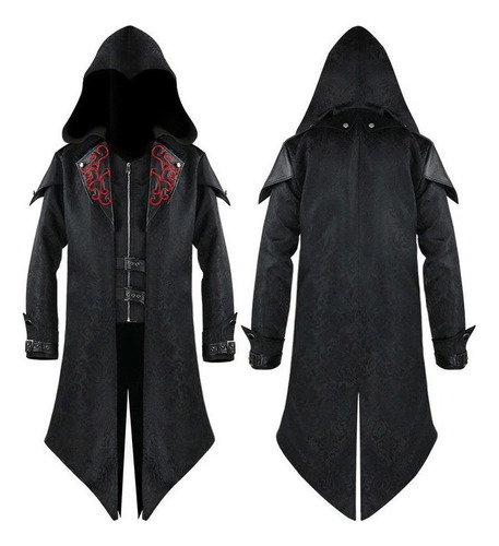 A Gabardina Con Capucha Gótica Retro De Halloween Para