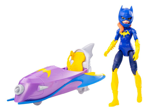 Dc Super Hero Girls Figura De Acción De Batgirl Con Vehíc