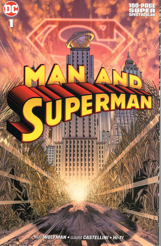 Man And Superman N° 1 - 100 Páginas - Em Inglês - Editora Dc - Formato 17 X 26 - Capa Mole - 2018 - Bonellihq Cx437 E23