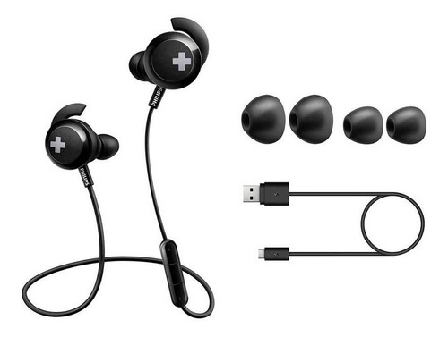 Auriculares Bluetooth In Ear Philips Shb4305bk/00
