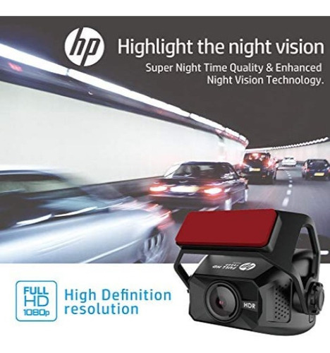 Hp F660g Dual Dash Cam Camara Trasera Y Frontal 1080p