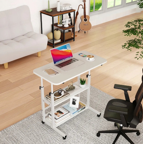 Mesa Lateralesmesa Para Laptop Con Ruedas Altura Ajustable