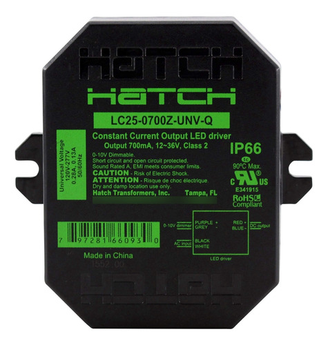 Hatch Lc25-0700z-unv-q Controlador Led Regulable Corriente