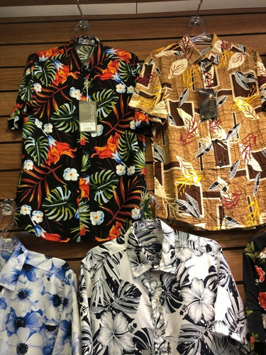 Kit 6 Camisa Social Floral Florida Masculina Havaiana Estamp