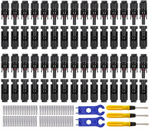 30pares Conector Mc4 Macho Hembra Panel Solar+destornillador