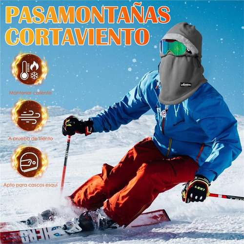 Pasamontañas Invierno, Gorro Cálido A Prueba Viento Invierno
