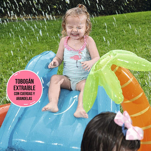 Imagen 9 de 10 de Pileta Centro De Juegos Bestway 53069 Tobagán Extraíble Pce