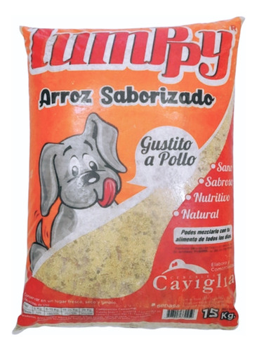 Arroz Saborizado Y Vitaminado Para Perros Lumpy 15kg Pollo