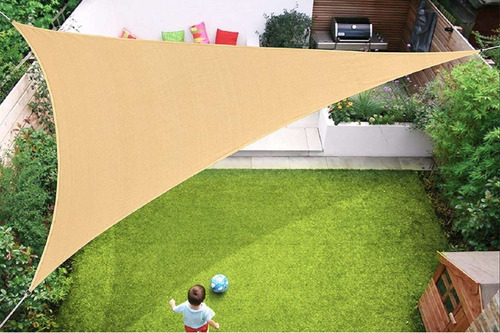 Imagen 7 de 8 de Pack 3 Toldo Vela Impermeable Toldo Plegable 5x5x5m Tringulo