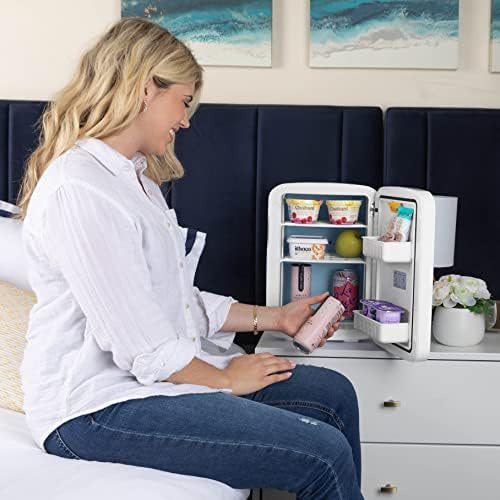 Cooluli Vibe Mini Nevera Para Dormitorio, Con Pizarra Magnét
