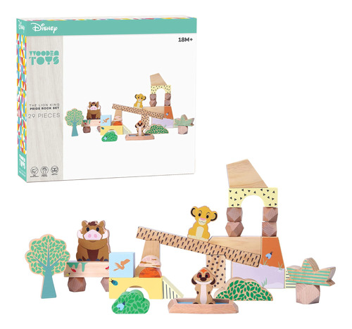 Juego De Bloques De Construcción De Disney Wooden Toys The L