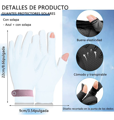 Guantes De Protección Solar Upf Con Protección Uv Para Mujer