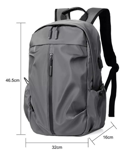 Mochila Estudiante Impermeable Antirrobo Con Puerto Usb