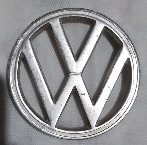 Emblema Vw Safari Brasilia Vocho Antiguo Original Aluminio 